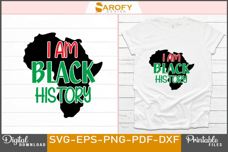 i-am-black-history-design-svg-eps