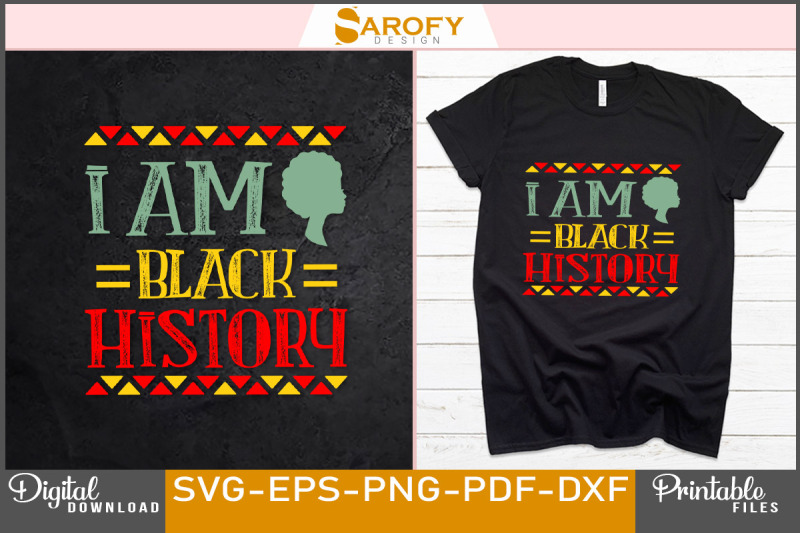 i-am-black-history-design-svg-eps