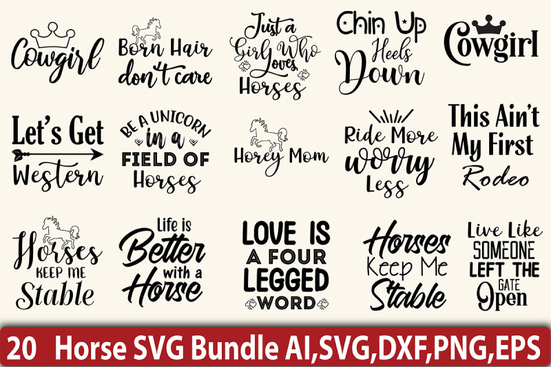 horse-svg-bundle