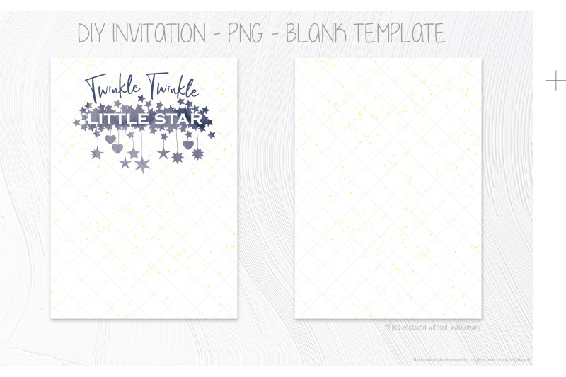 twinkle-star-white-invitation-template