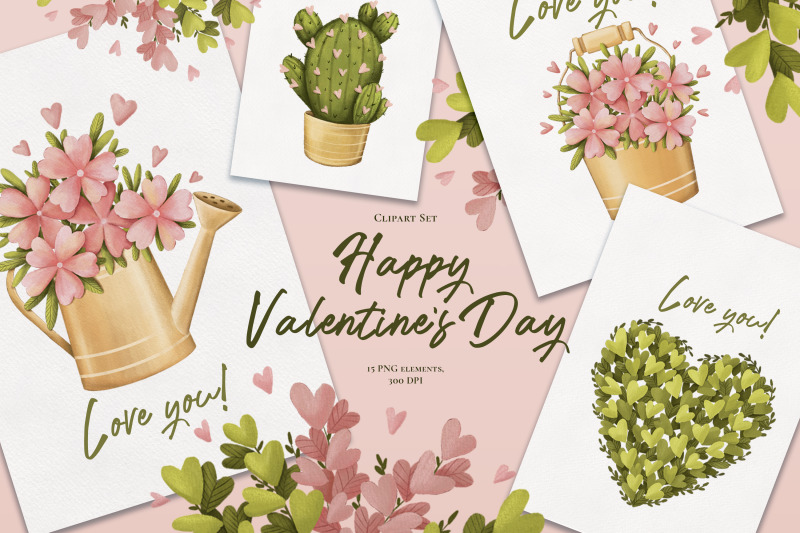 happy-valentine-day-clipart-plants-collection-png-300-dpi