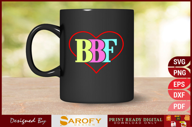 bbf-best-friend-day-t-shirt-design-svg