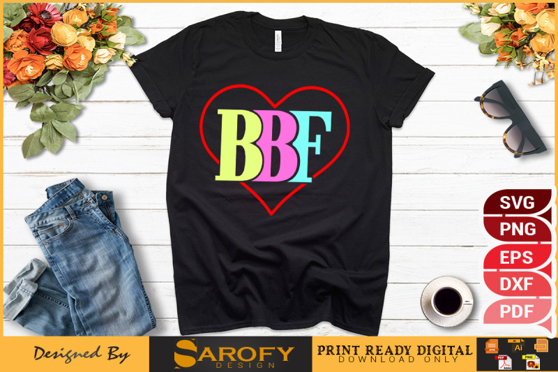 bbf-best-friend-day-t-shirt-design-svg