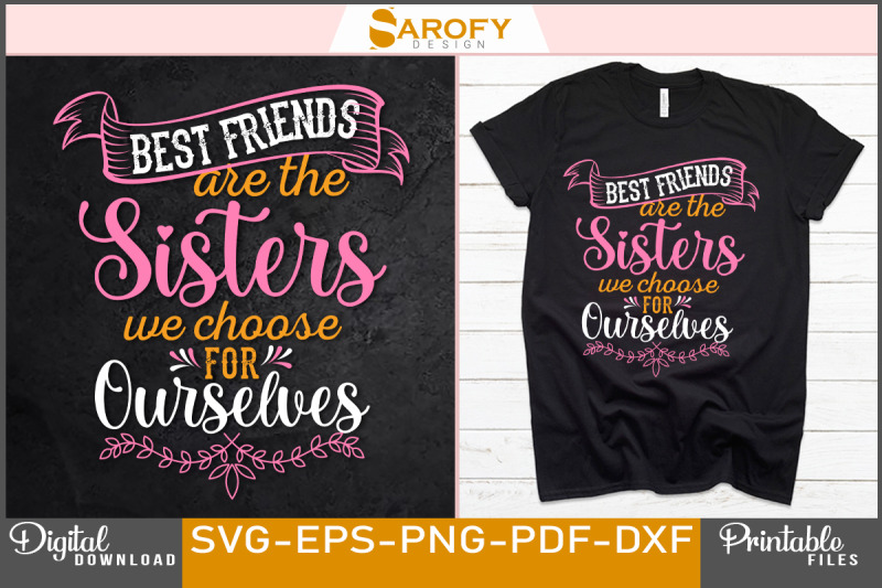 best-friends-are-the-sisters-t-shirt-svg