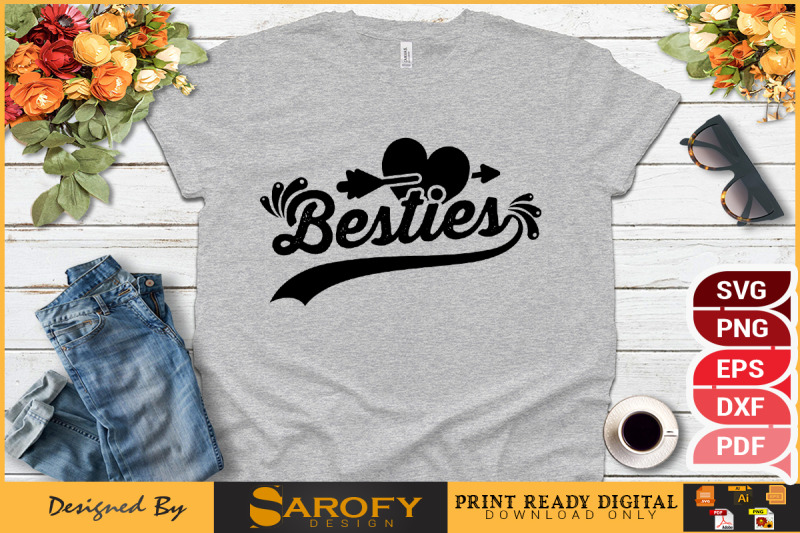 besties-friendship-day-t-shirt-design