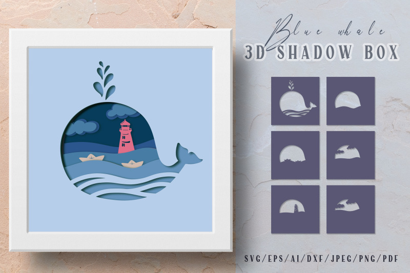 ocean-shadow-box-svg-paper-light-box-cutting-files