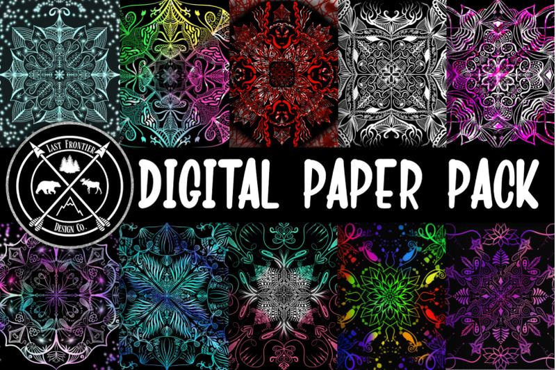 fantasy-mandala-digital-paper-pack-scrapbooking-papers