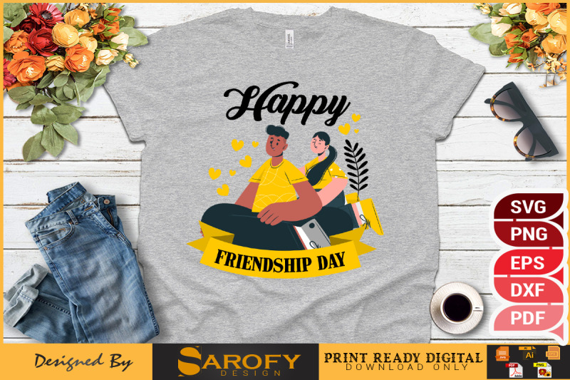 happy-friendship-day-t-shirt-design-svg