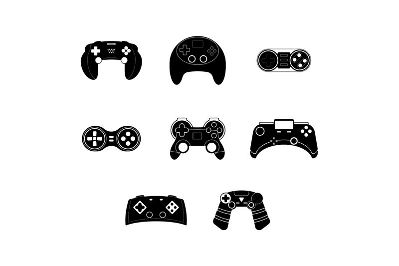 black-white-gadget-keypad-and-joypad-entertainment-game-device-for-vi