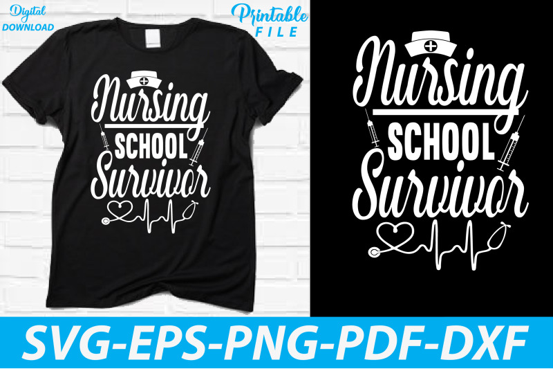 nursing-school-survivor-t-shirt-design-vol-2