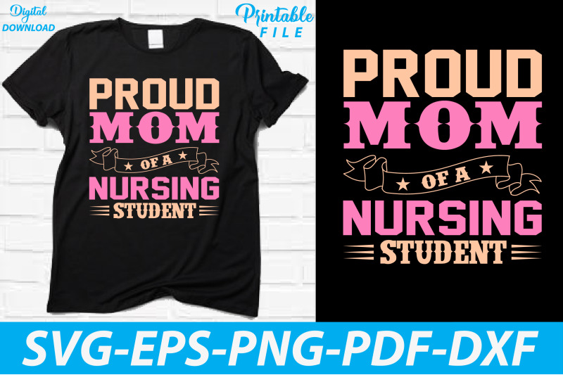 nursing-student-proud-mom-design-t-shirt