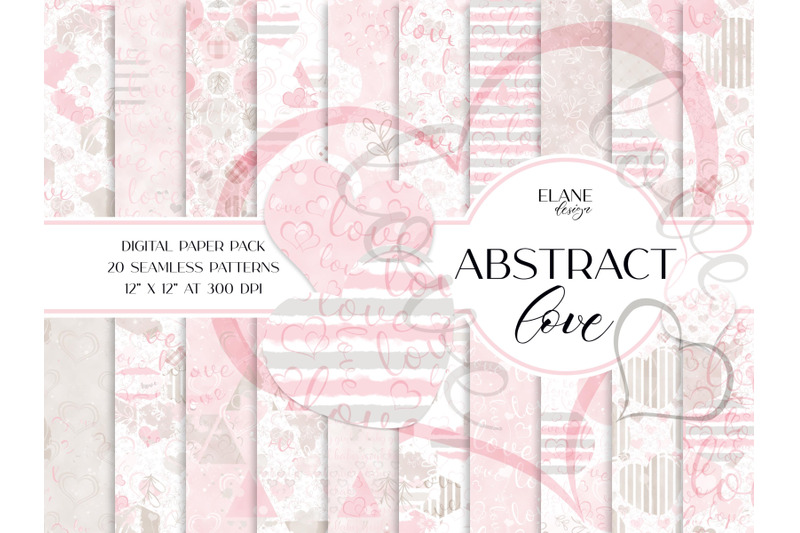 abstract-love-digital-paper-pack