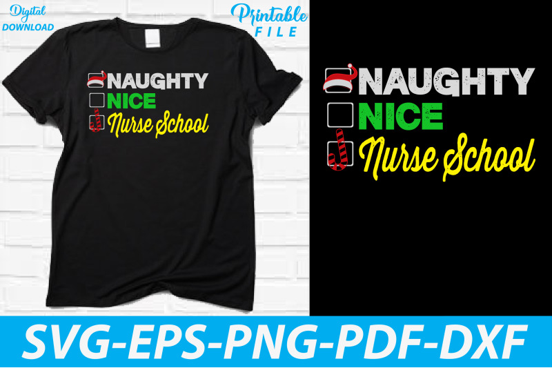 naughty-nice-nurse-school-t-shirt-design