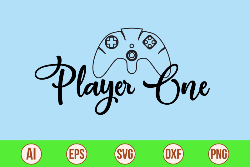 player-one-svg-cut-file