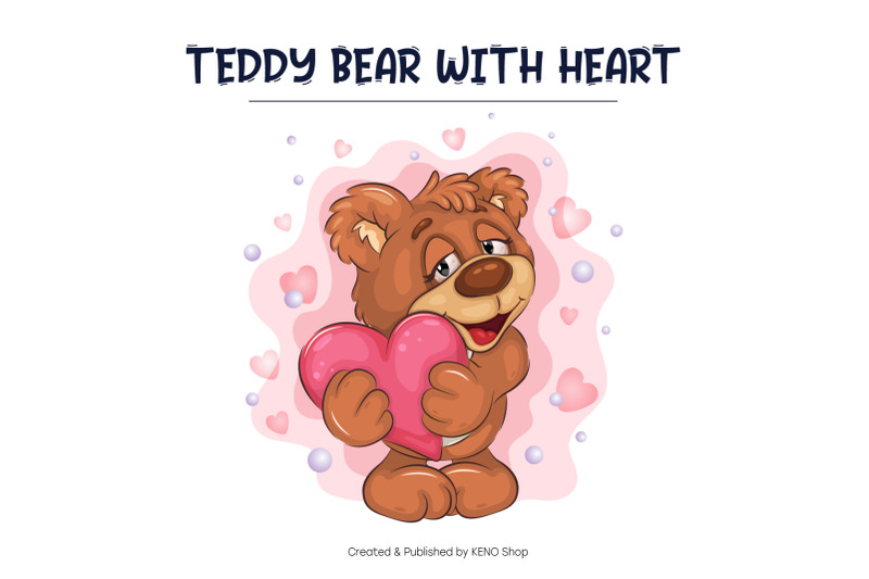 cute-teddy-bear-with-heart-t-shirt-png-svg