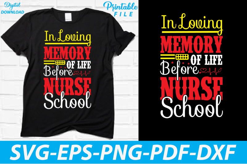 loving-nursing-school-t-shirt-design