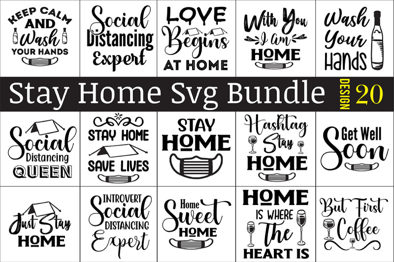 stay-home-svg-bundle