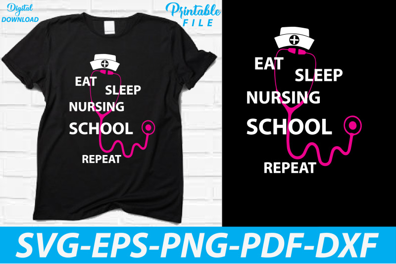 nursing-t-shirt-sublimation-design-svg