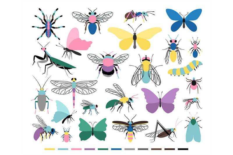 cartoon-insect-set