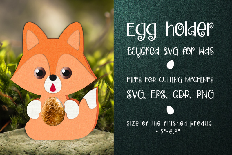 fox-easter-egg-holder-template-svg