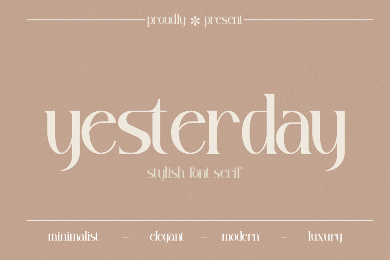 yesterday-typeface