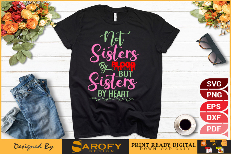 sister-best-friends-t-shirt-design