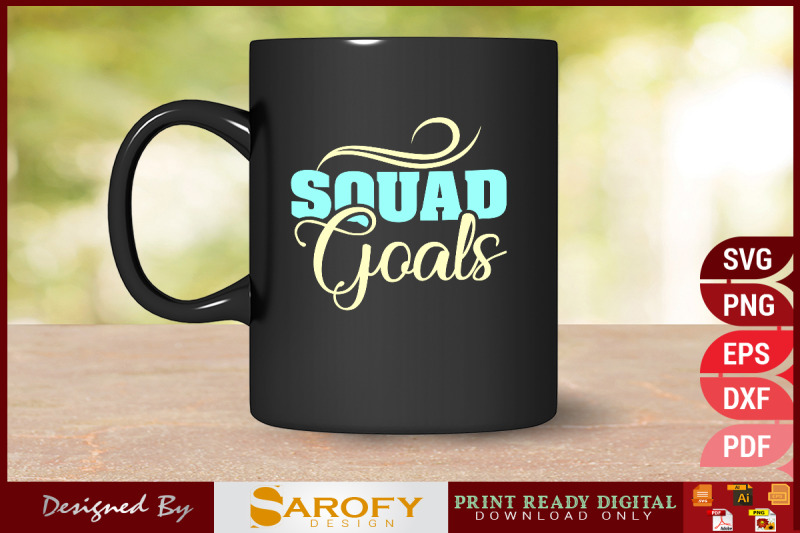 squad-goals-friendship-day-tshirt-design