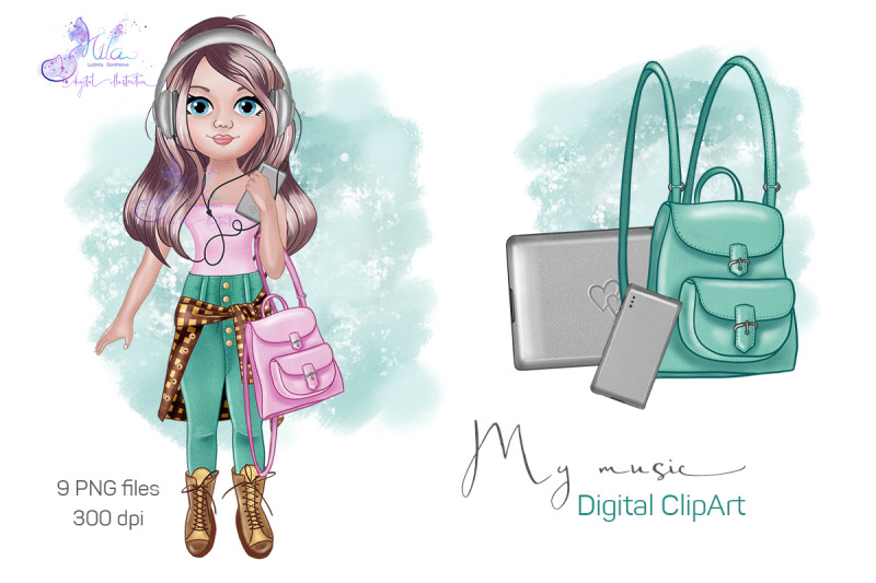 my-music-digital-clipart