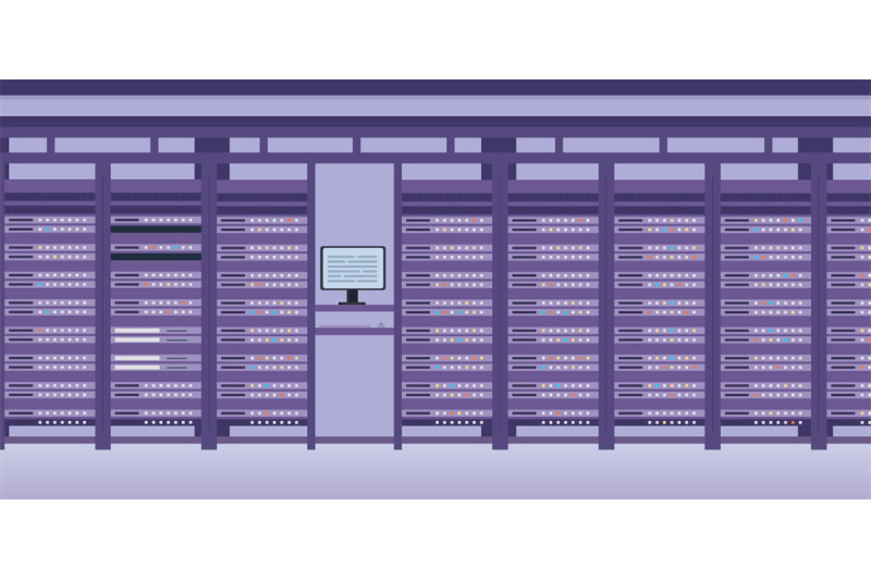 hosting-data-center-and-server-system-room-interior-flat-hardware-tec