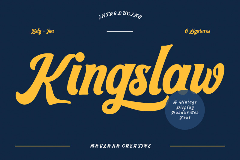 kingslaw-vintage-display-handwritten-font