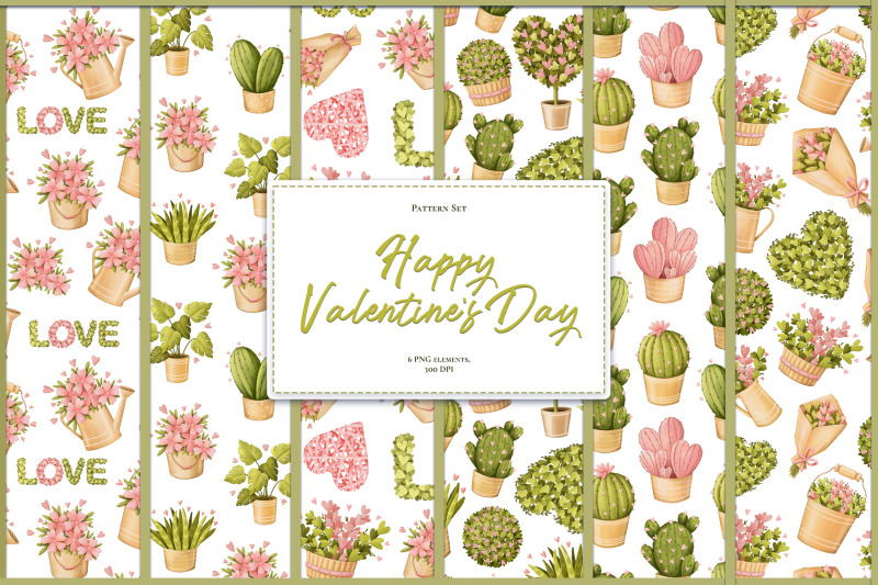 valentine-039-s-day-plants-seamless-pattern-set-png-format