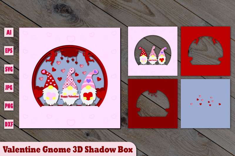 valentine-gnome-3d-shadow-box