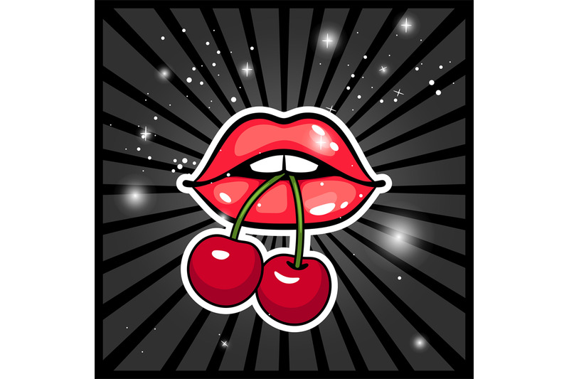 lips-with-cherry