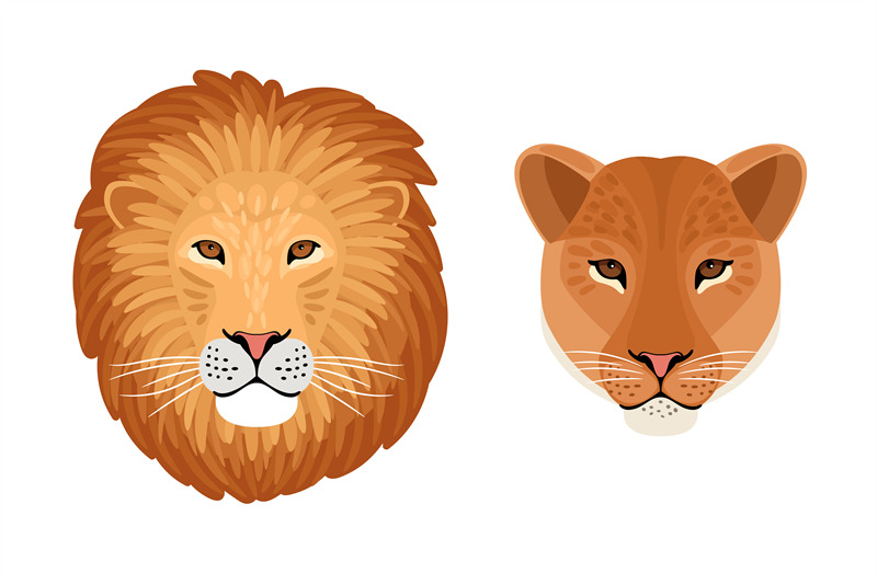 lion-head-emblems