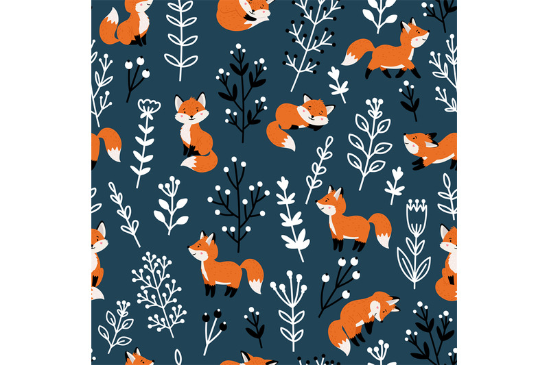 funny-foxes-seamless-pattern