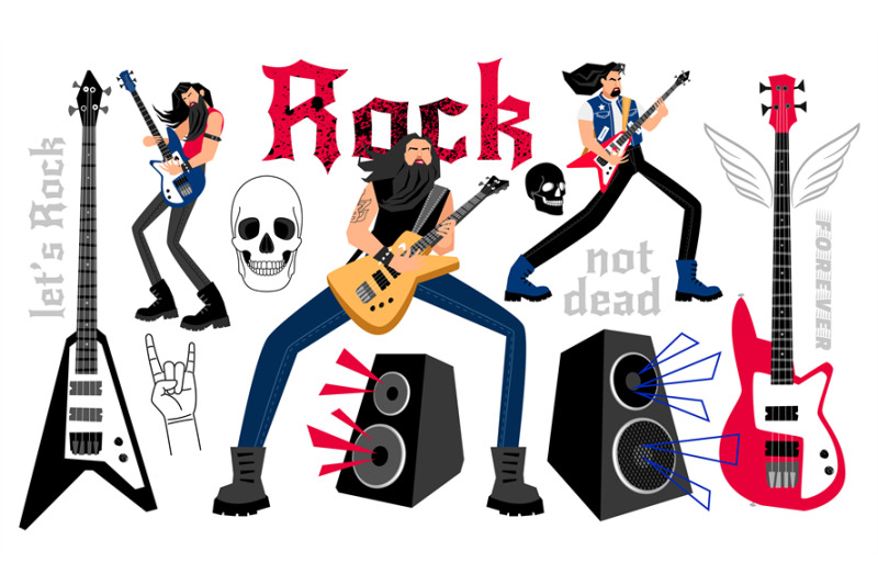 rockers-party-cartoon-musicians