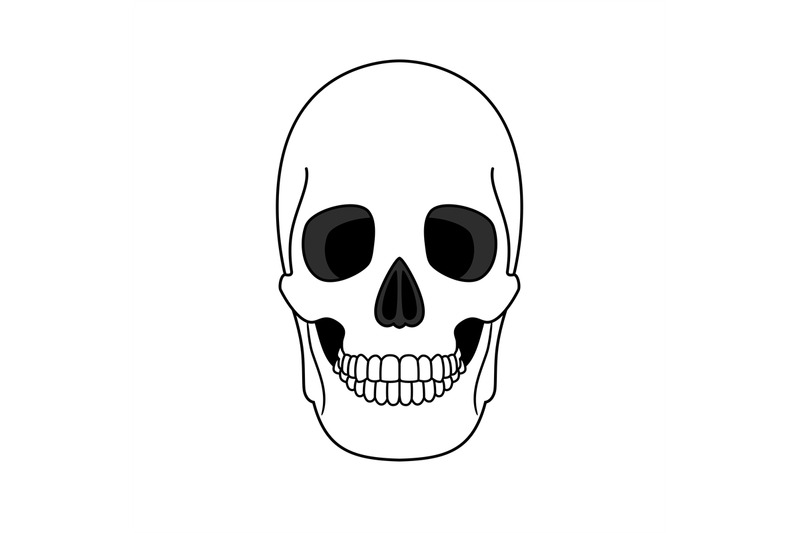 decoration-outline-skull