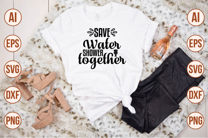 save-water-shower-together-svg