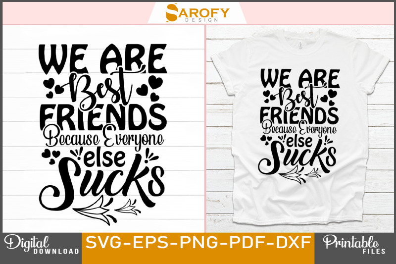 we-are-best-friends-t-shirt-design-gift