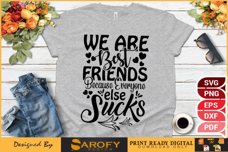 we-are-best-friends-t-shirt-design-gift