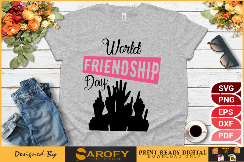 world-friendship-day-t-shirt-design