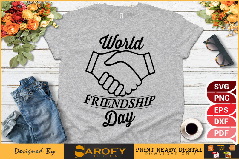 world-friendship-day-t-shirt-design-svg
