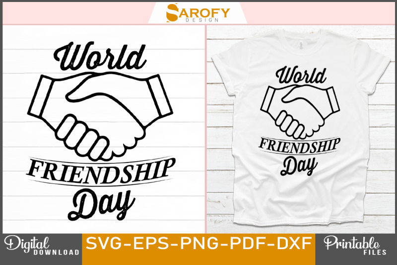 world-friendship-day-t-shirt-design-svg