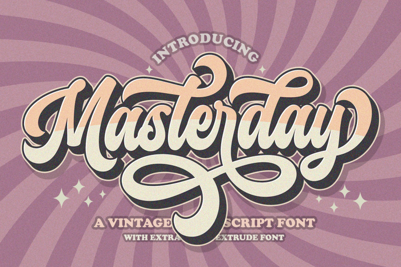 masterday-vintage-retro-font