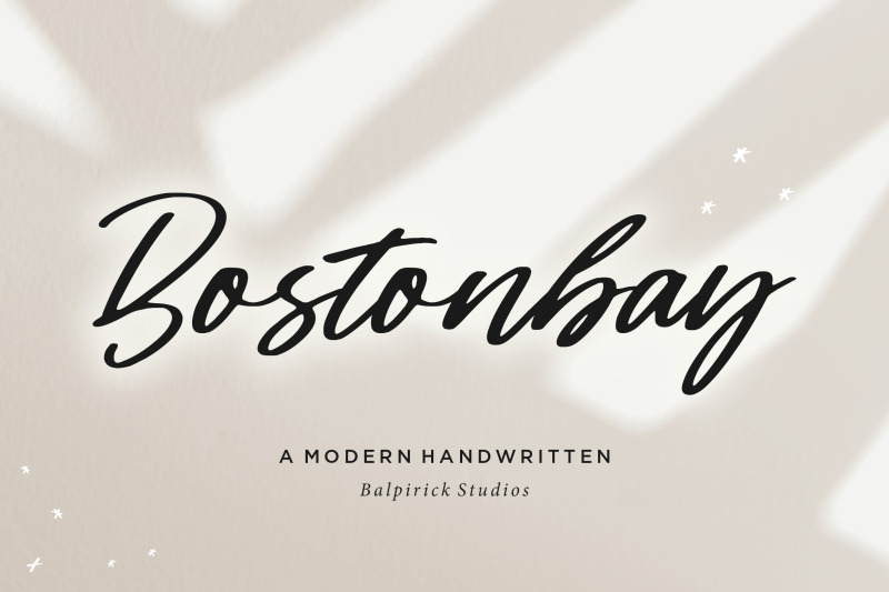 bostonbay-modern-handwritten-font