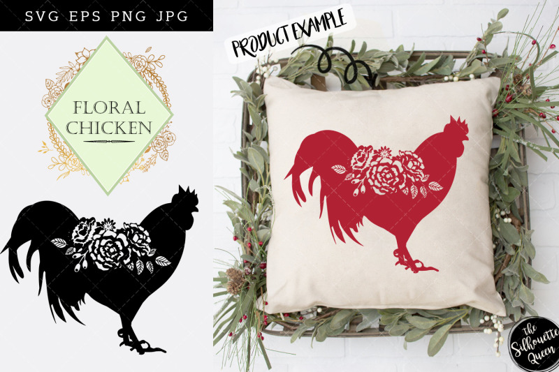 floral-chicken-silhouette-vector