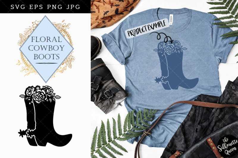 floral-cowboy-boots-silhouette-vector