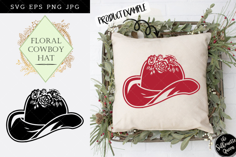 floral-cowboy-hat-silhouette-vector