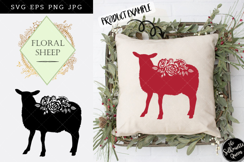 floral-sheep-silhouette-vector