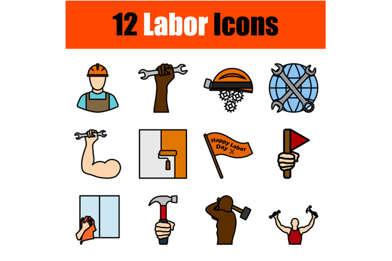 labor-icon-set